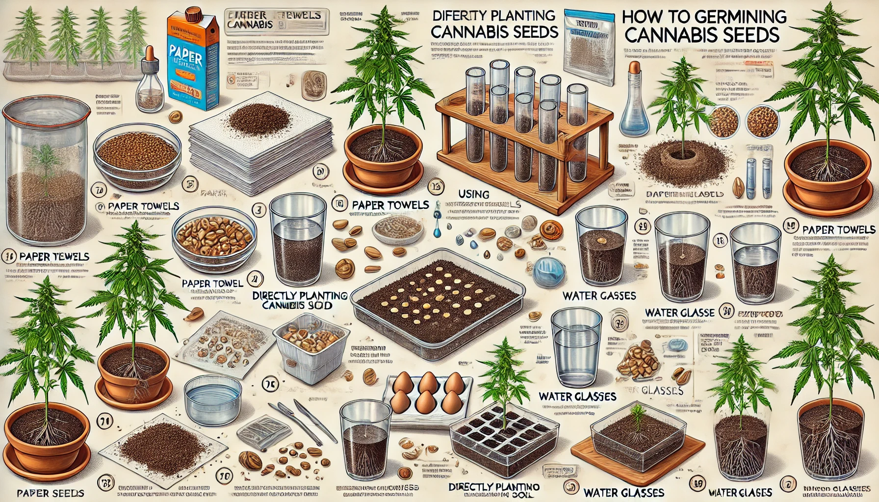 mejores modos de germinacion de semillas de cannabis