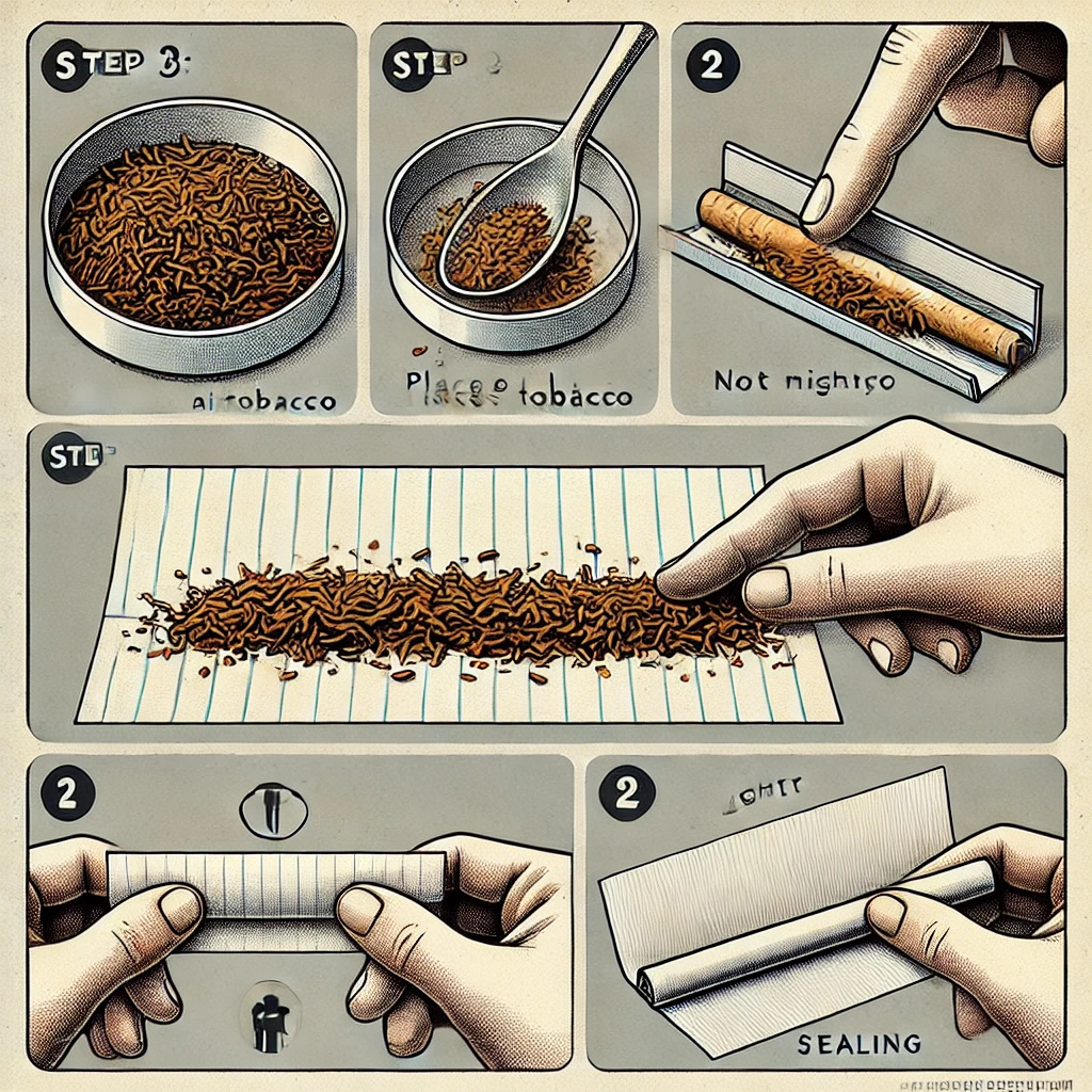 hacer un cigarro con papel de cuaderno