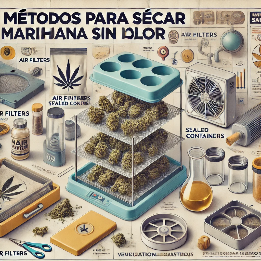 como secar marihuana sin que huela