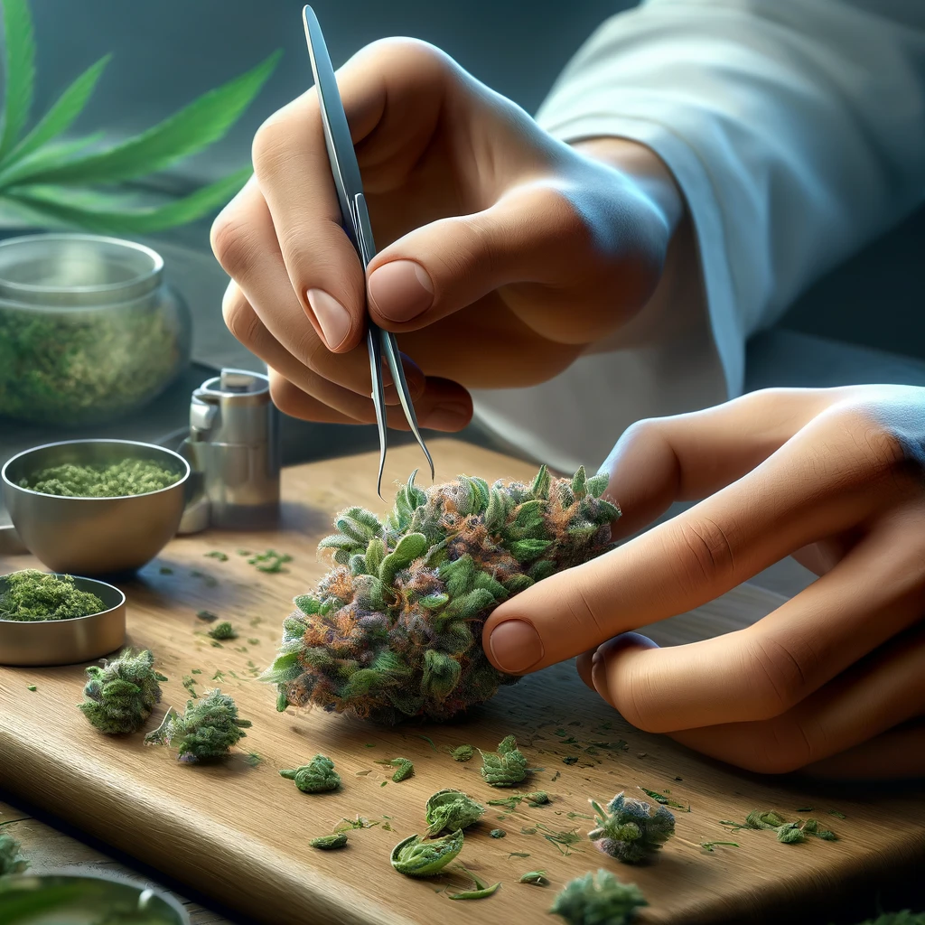 como quitar las semillas de cogollos de marihuana