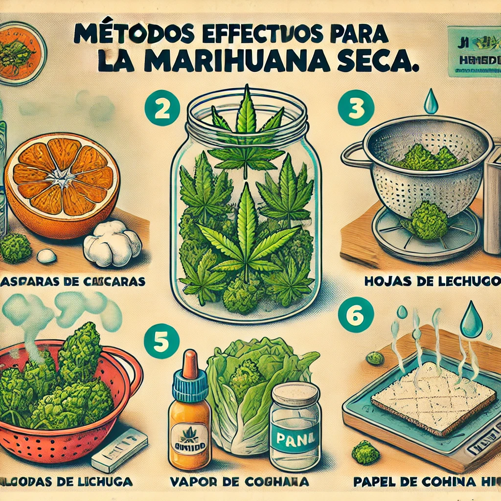 como manejar y revitalizar marihuana seca