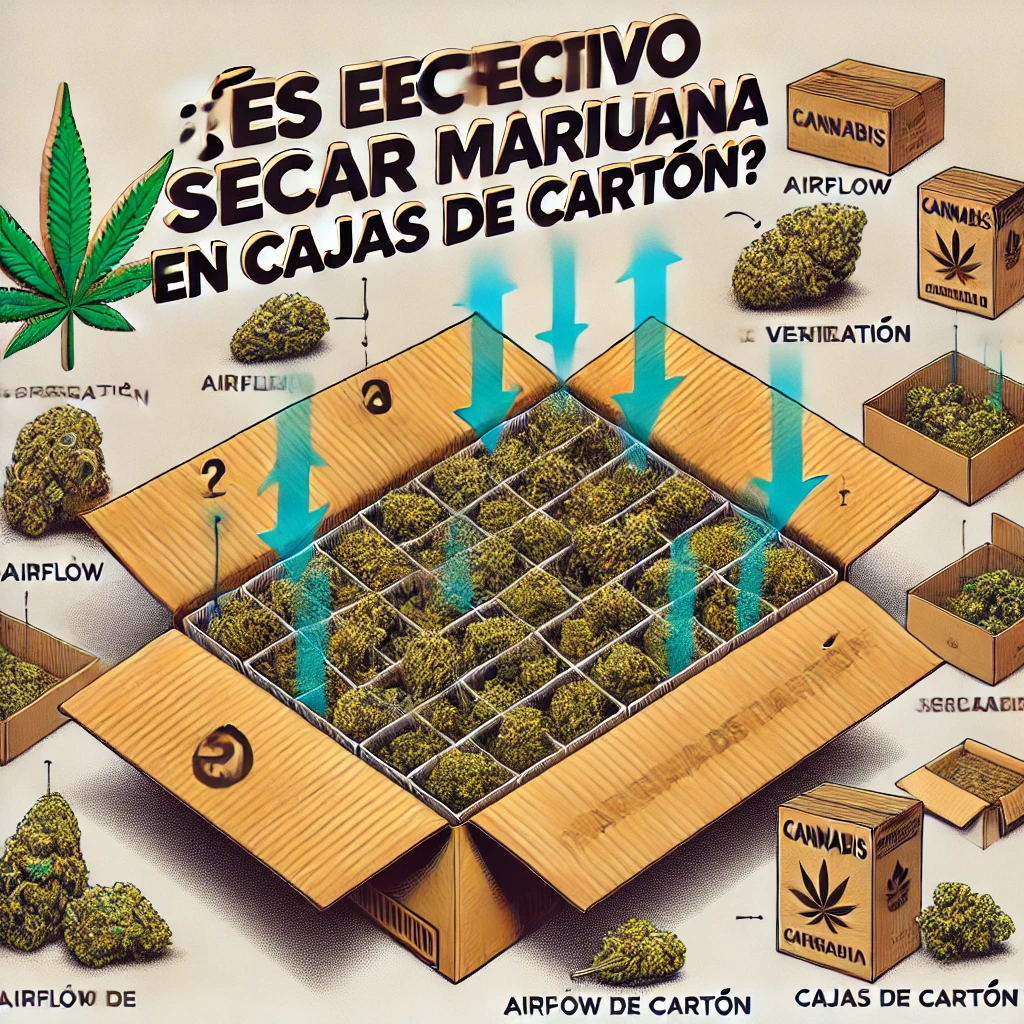 como secar cogollos en cajas de carton