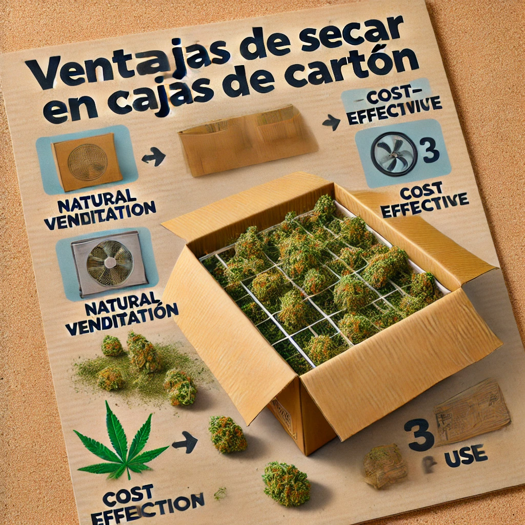 como secar cogollos en cajas de carton