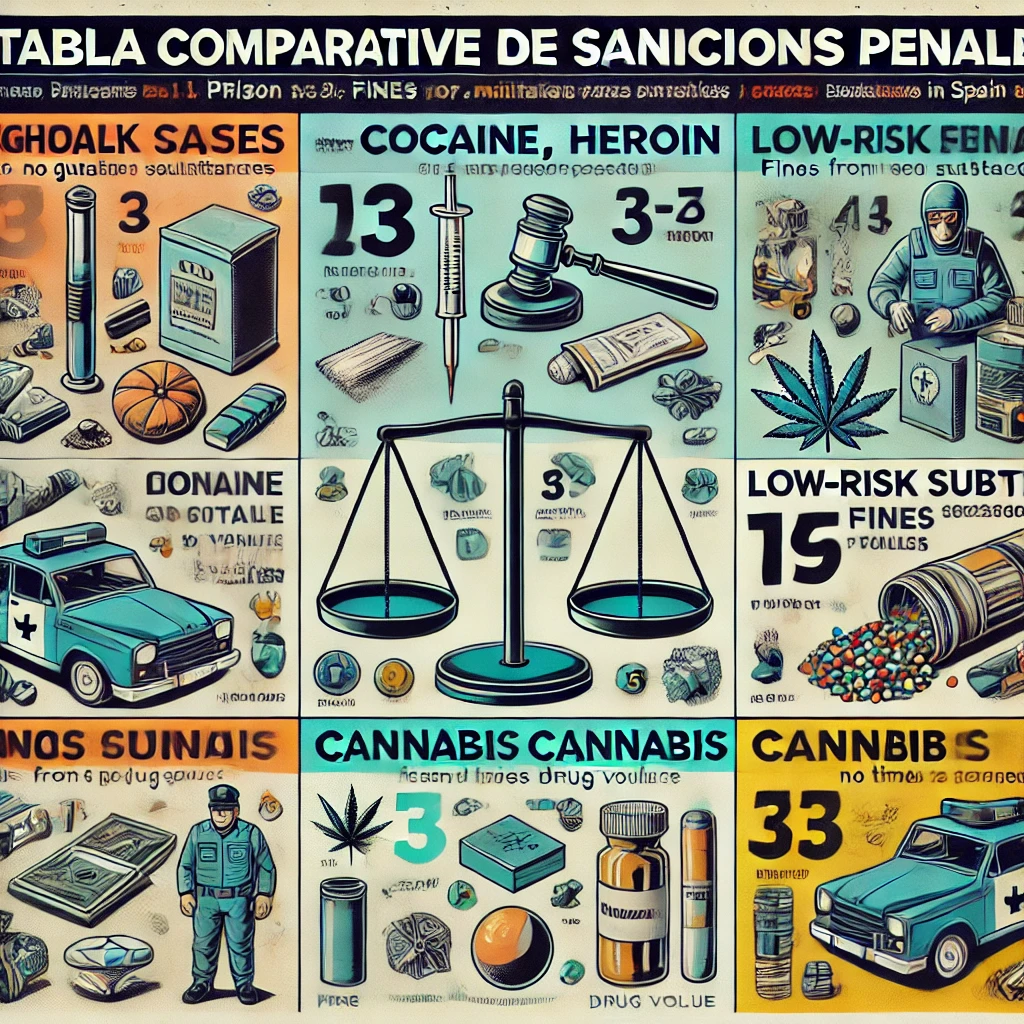 tabla de sanciones por drogas