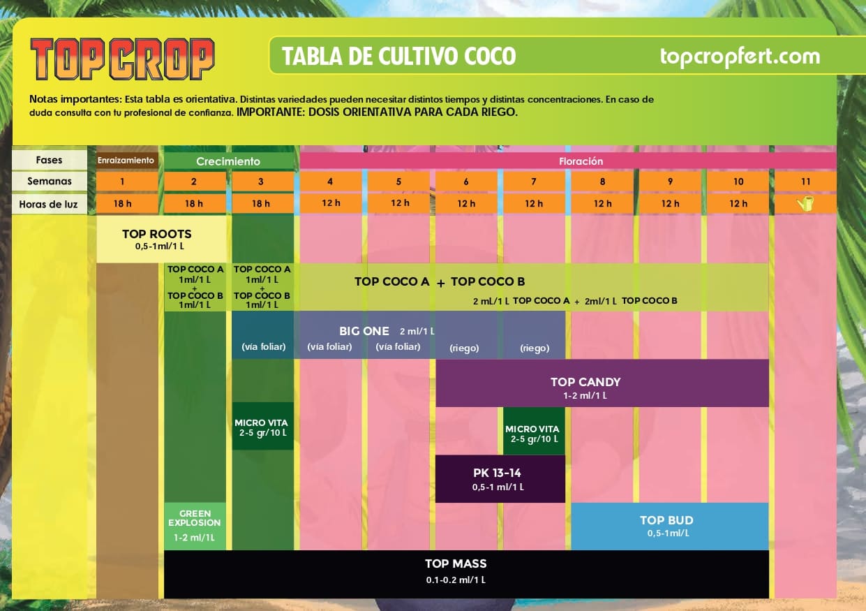 tabla top crop coco