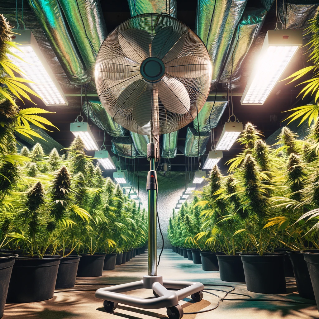 como colocar los ventiladores en el cultivo de cannabis