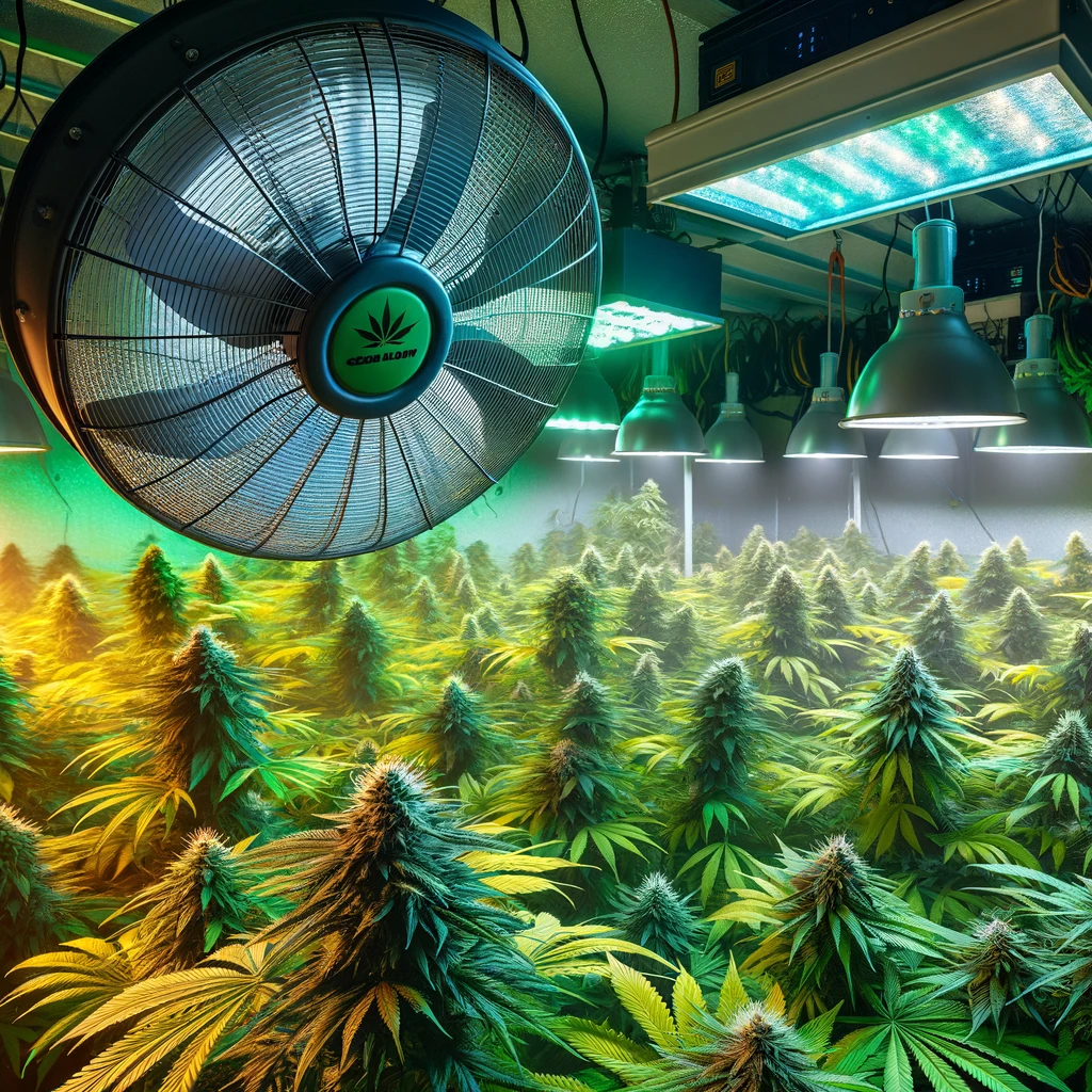 como colocar los ventiladores en el cultivo de cannabis